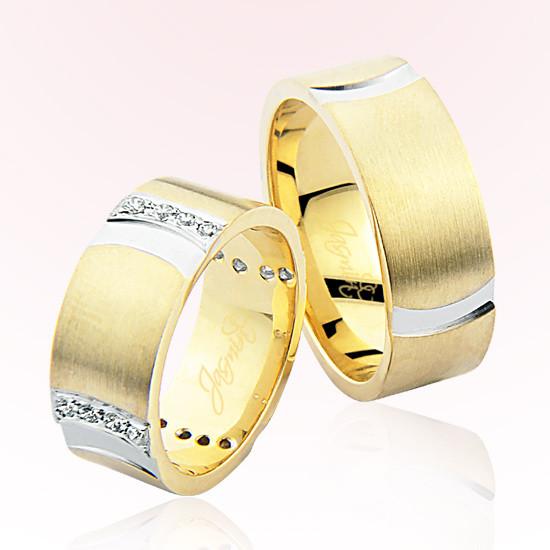 İki Renk Altın Alyans 3902