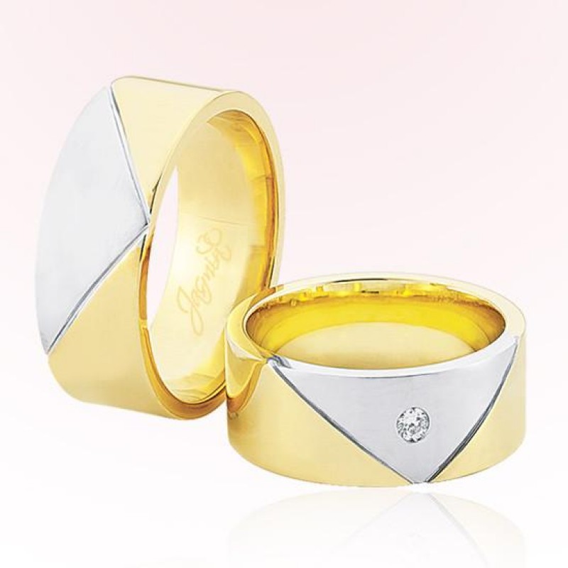 İki Renk Altın Alyans 4006 İki Renk Altın Alyans 4006