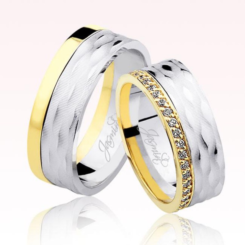 Taşlı Altın Alyans 0103-2 Taşlı Altın Alyans 0103-2