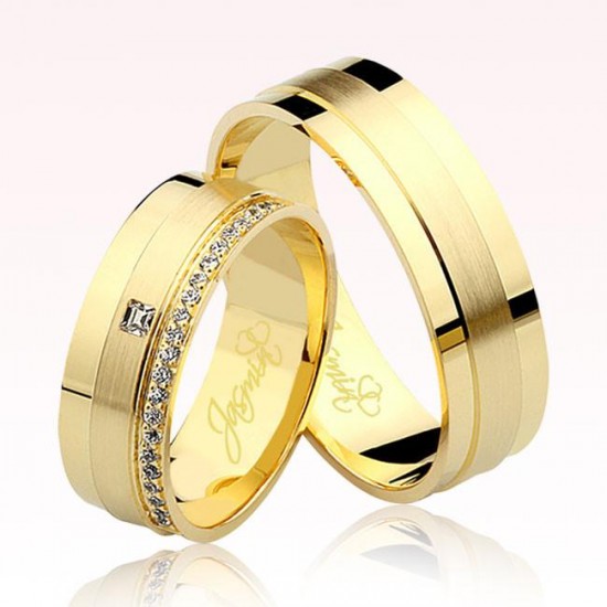 Taşlı Altın Alyans 0105-2 Taşlı Altın Alyans 0105-2