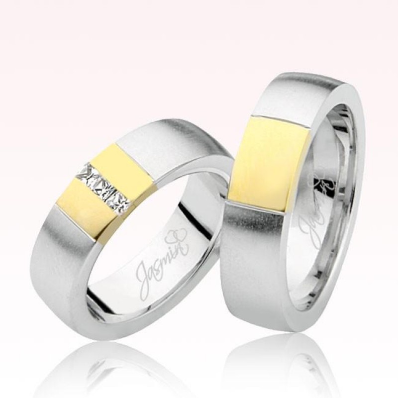 Sarı Beyaz Altın Alyans 0505-2