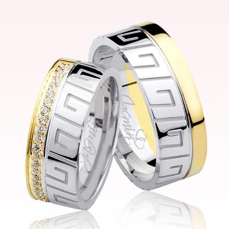 Sarı Kenarlı Altın Alyans 0705-2