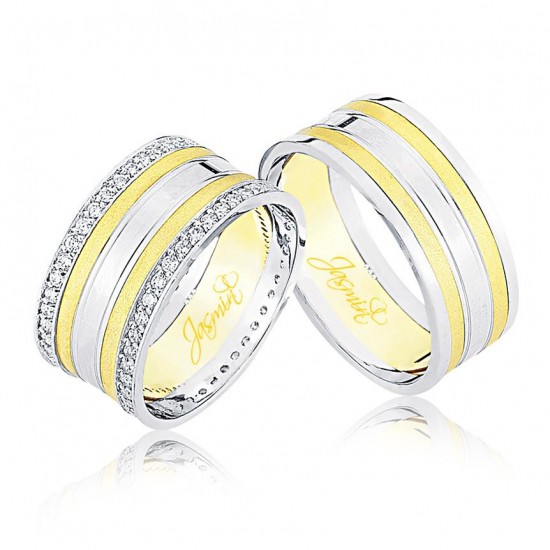 İki Renk Altın Alyans 1001-2