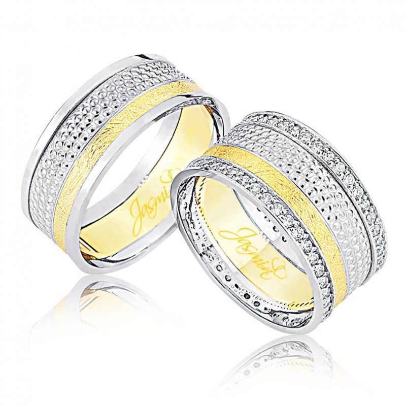 İki Renk Altın Alyans 1004 İki Renk Altın Alyans 1004