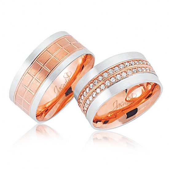 Çift Taşlı Altın Alyans 1005-2