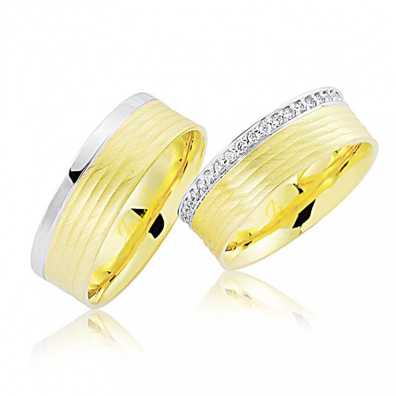 Taşlı Altın Alyans 1102 Taşlı Altın Alyans 1102