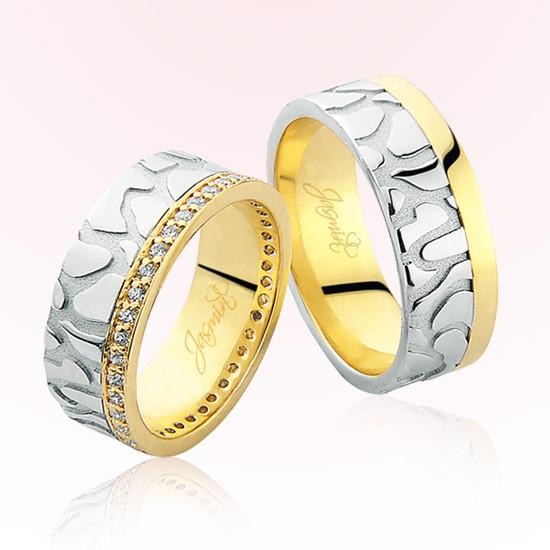 İki Renk Altın Alyans 1204