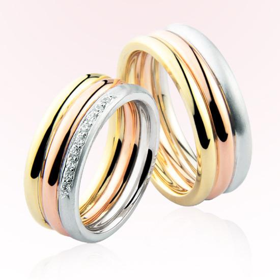 Üç Renk Altın Alyans 1403-2