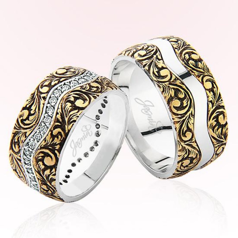 Otantik Desenli Altın Alyans 1504 Otantik Desenli Altın Alyans 1504