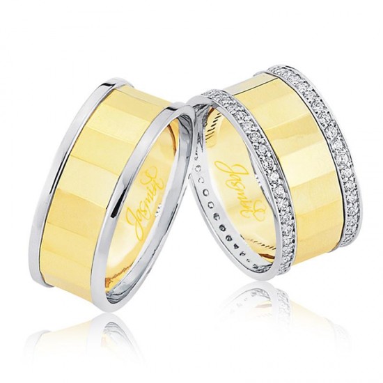 Taşlı Altın Alyans 1605-2 Taşlı Altın Alyans 1605-2