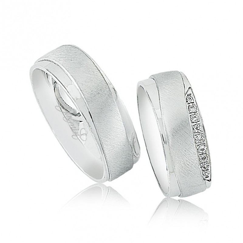 Beyaz Altın Alyans 1905-2 Beyaz Altın Alyans 1905-2