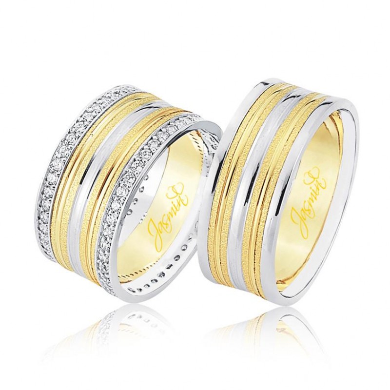 Sarı Beyaz Altın Alyans 1906-2