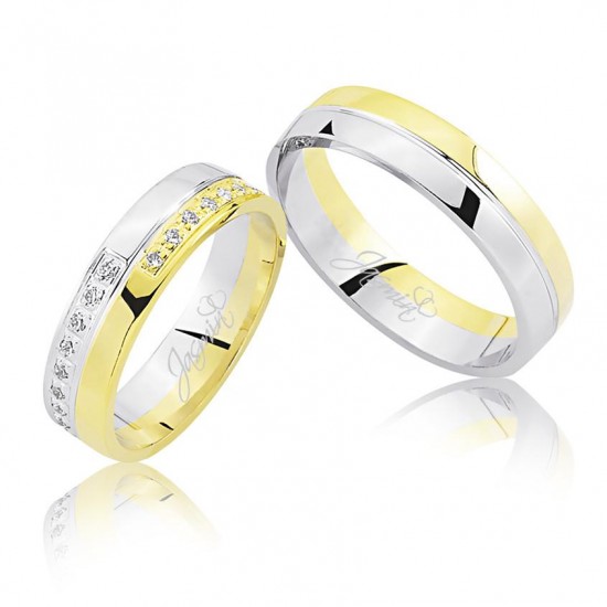Sarı Beyaz Altın Alyans 2001 Sarı Beyaz Altın Alyans 2001