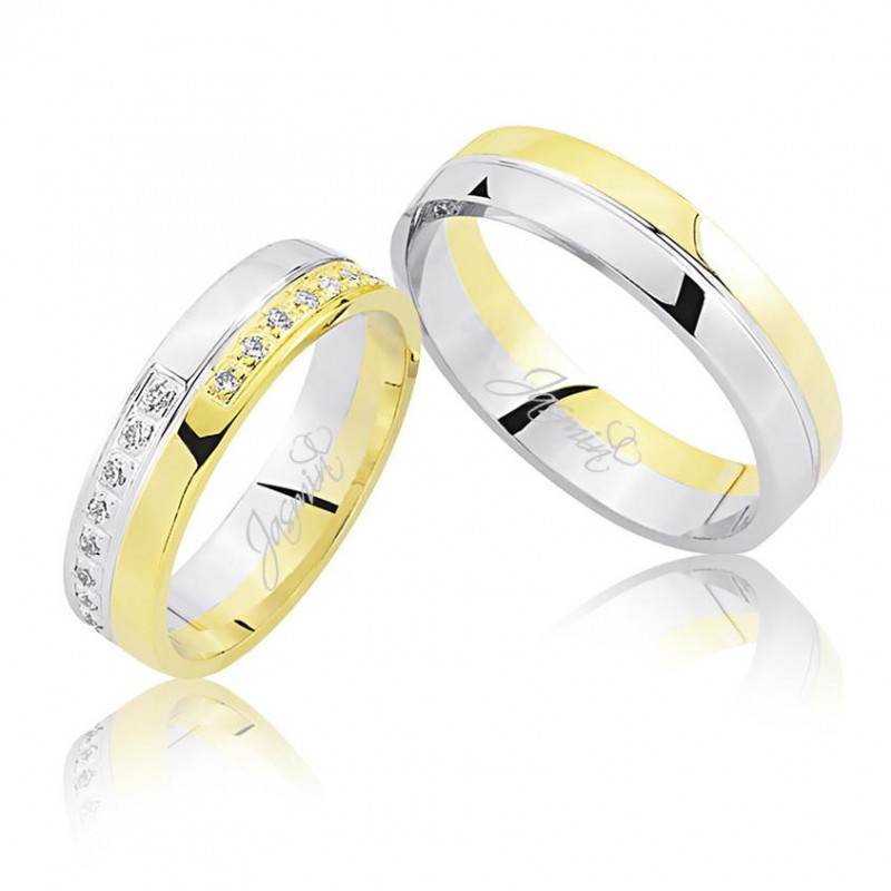 Sarı Beyaz Altın Alyans 2001