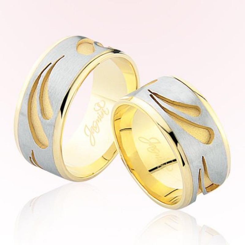 Desenli Altın Alyans 3602