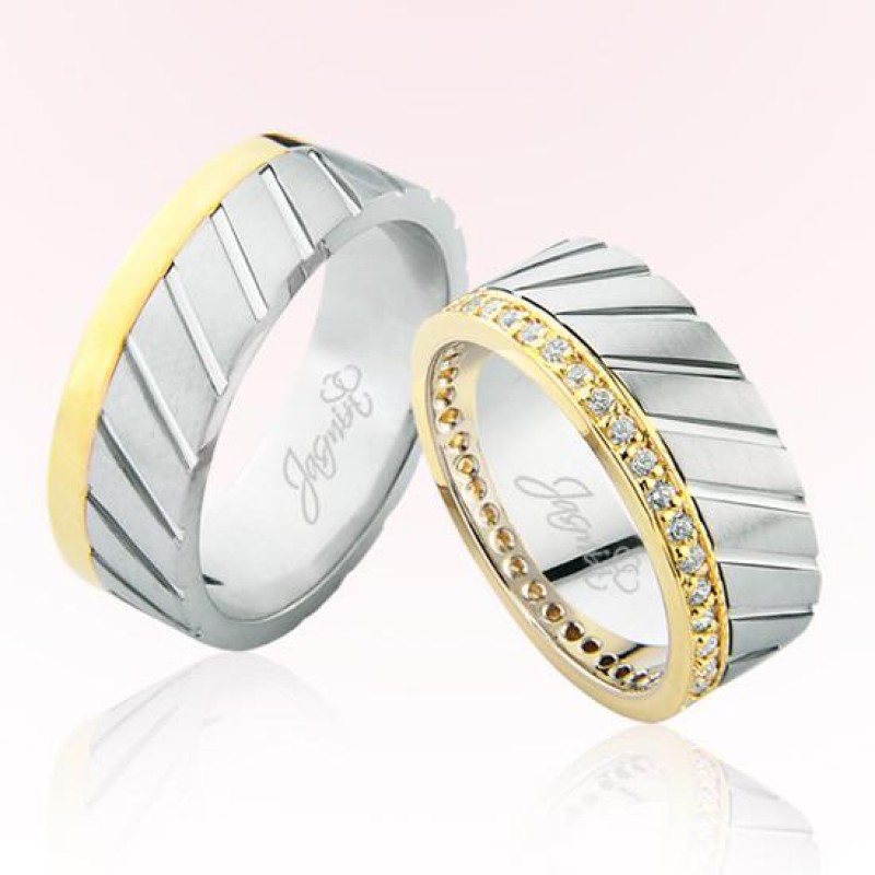 İki Renk Altın Alyans 3603 İki Renk Altın Alyans 3603