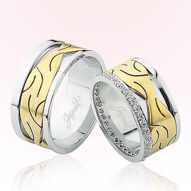 Desenli Altın Alyans 3604