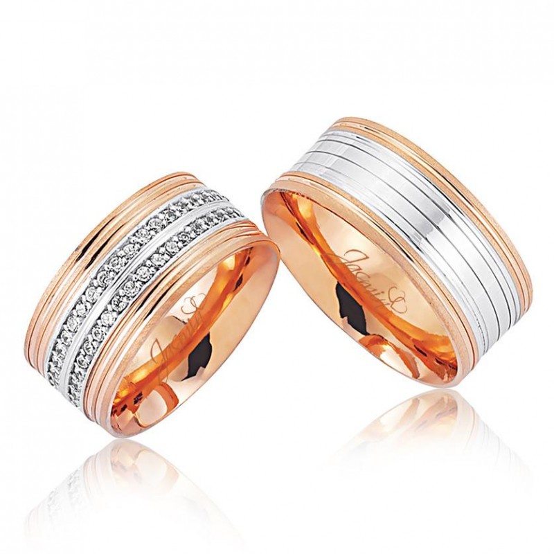 Rose Renk Altın Alyans 0206