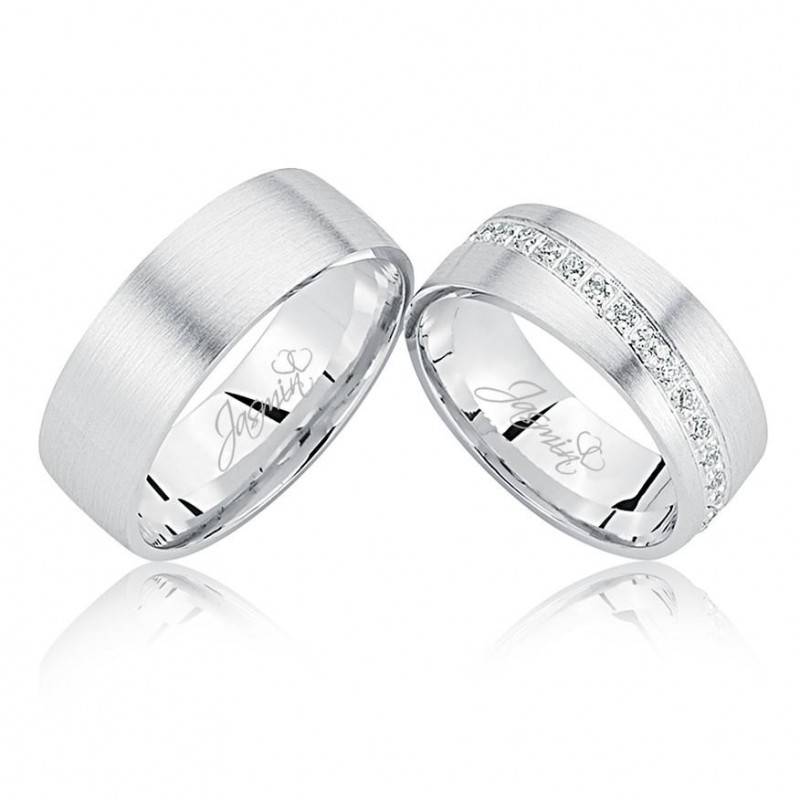 Beyaz Altın Alyans 0502-3 Beyaz Altın Alyans 0502-3