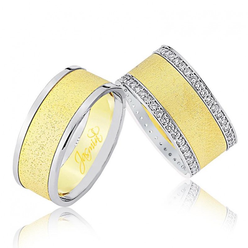 Çift Sıra Taş Altın Alyans 0606-3 Çift Sıra Taş Altın Alyans 0606-3