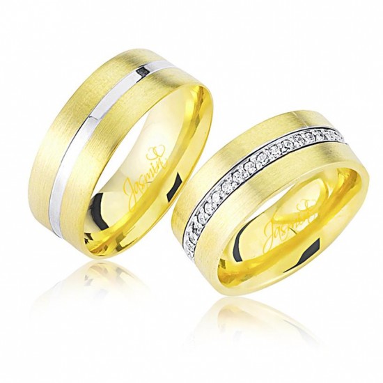 Taşlı Altın Alyans 1203 Taşlı Altın Alyans 1203