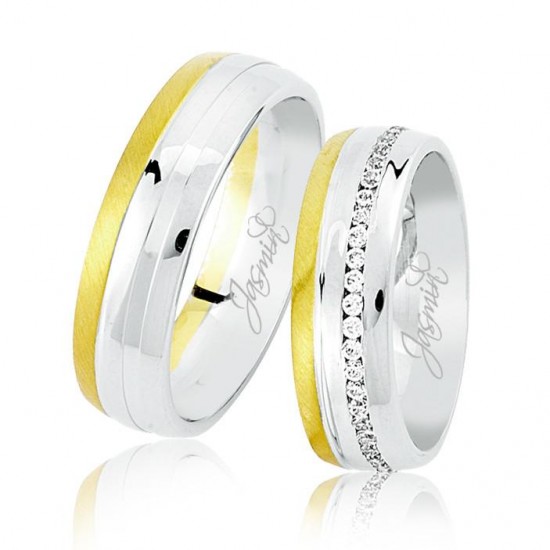 İki Renk Altın Alyans 1306 İki Renk Altın Alyans 1306