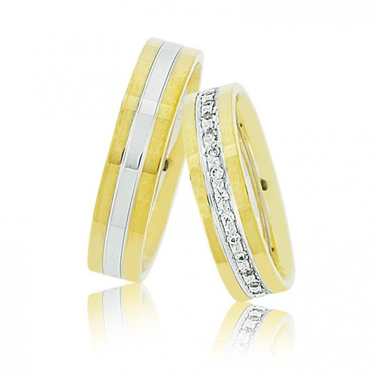 Taşlı Altın Alyans 1402-3 Taşlı Altın Alyans 1402-3