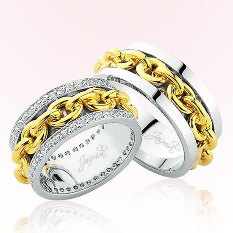 Zincir Detaylı Altın Alyans 2304 Zincir Detaylı Altın Alyans 2304