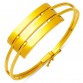 Üç Sıra 14 Ayar Altın Kaburga Kelepçe Bileklik KLP09