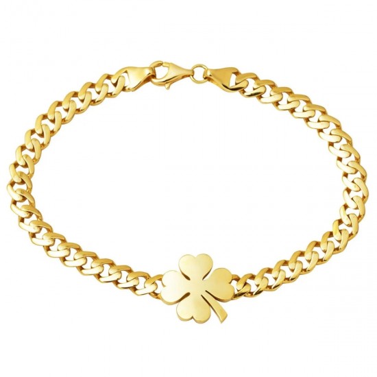 Yonca Alıntılı Gurmet Zincir Bileklik BIL08 Yonca Alıntılı Gurmet Zincir Bileklik BIL08