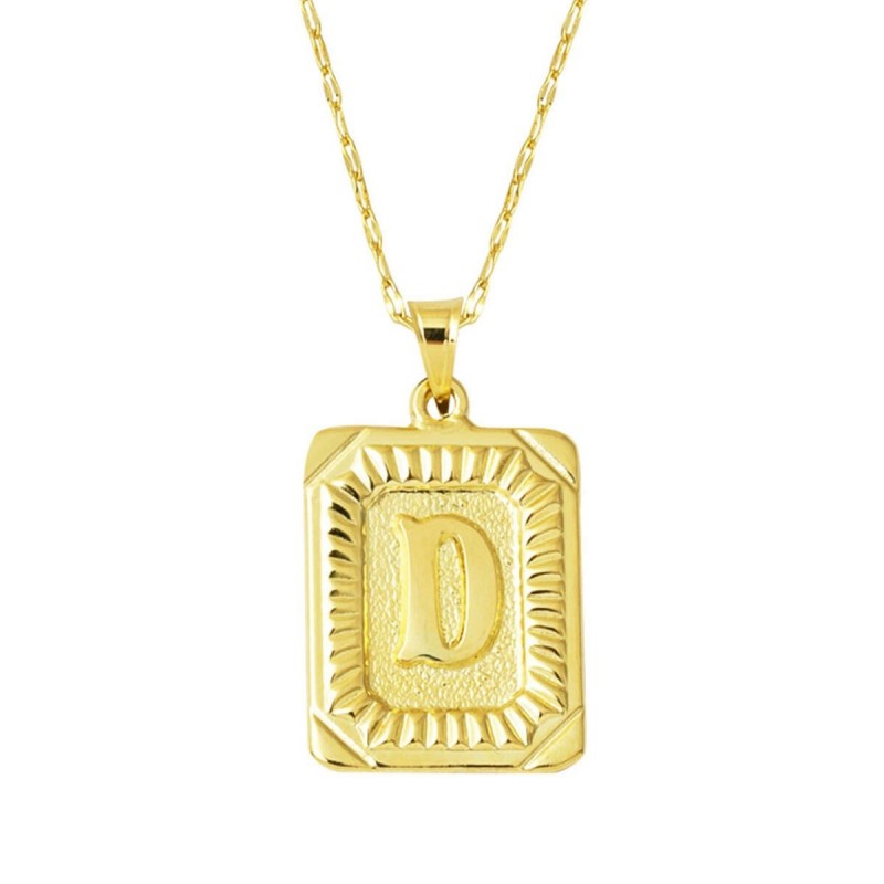 Pullu D Harfi Zincir Kolye KLY2031 Pullu D Harfi Zincir Kolye KLY2031