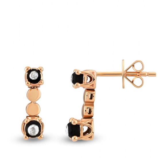 0.11 Ct Elmas Zümrüt Küpe EK29 0.11 Ct Elmas Zümrüt Küpe EK29