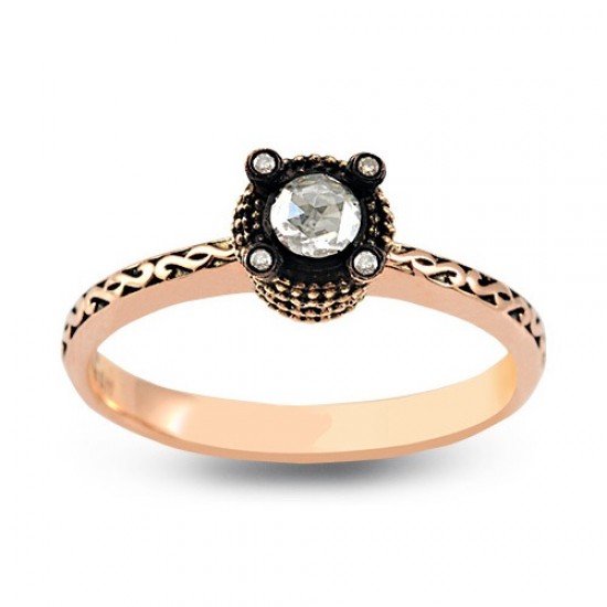 0.11 Ct Elmas Yüzük EY29