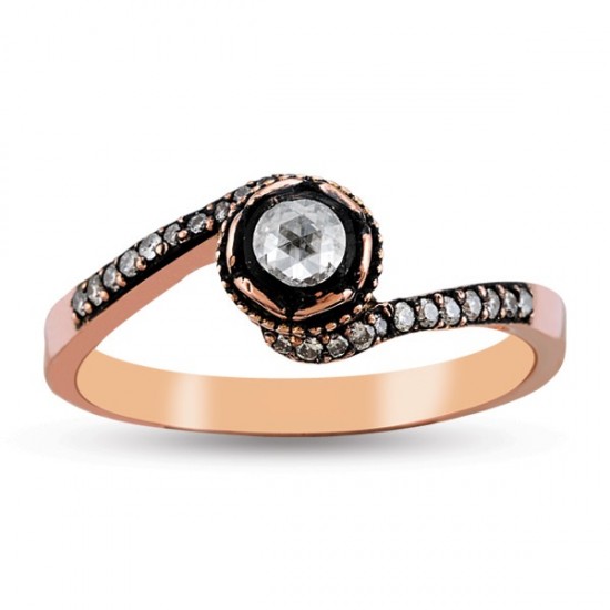 0.15 Ct Elmas Beştaş Yüzük EY7	