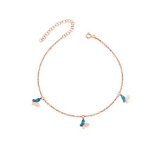 Üçlü Kelebek  Gümüş Halhal GMS839