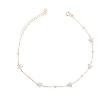 Yıldız Taşlı Gümüş Halhal  GMS851