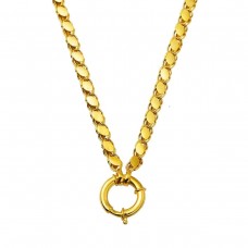 Gemici Kilitkli Pullu Halep Zincir Kolye ZKU244