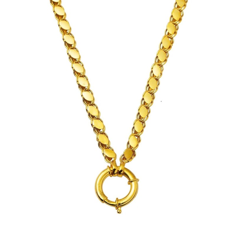 Gemici Kilitkli Pullu Halep Zincir Kolye ZKU244 Gemici Kilitkli Pullu Halep Zincir Kolye ZKU244