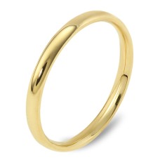 2 mm İnce Klasik Bombeli Alyans KLA10