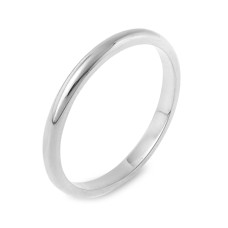 2 mm İnce Klasik Bombeli Alyans KLA9