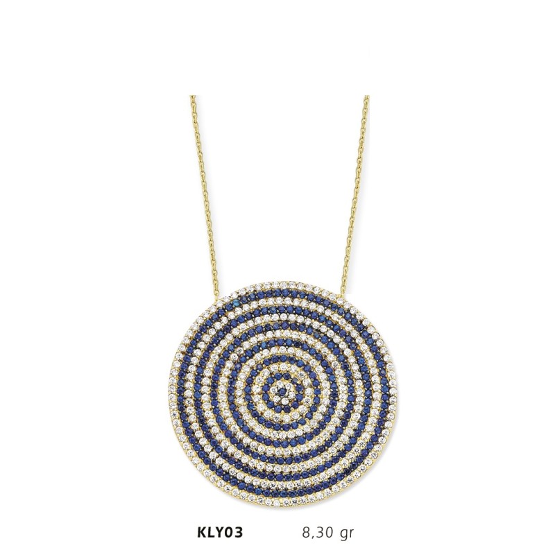 14 Ayar Altın Nazar Boncuğu Kolye KLY03 14 Ayar Altın Nazar Boncuğu Kolye KLY03