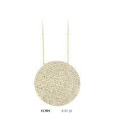 14 Ayar Altın Nazar Boncuğu Kolye KLY04