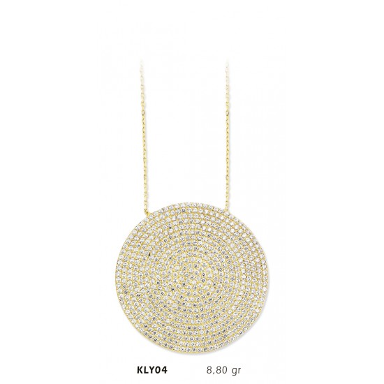 14 Ayar Altın Nazar Boncuğu Kolye KLY04