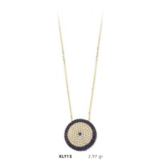  14 Ayar Altın Nazar Boncuğu Kolye KLY15