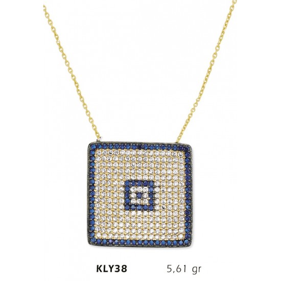 14 Ayar Altın Nazar Boncuğu Kolye KLY38 14 Ayar Altın Nazar Boncuğu Kolye KLY38