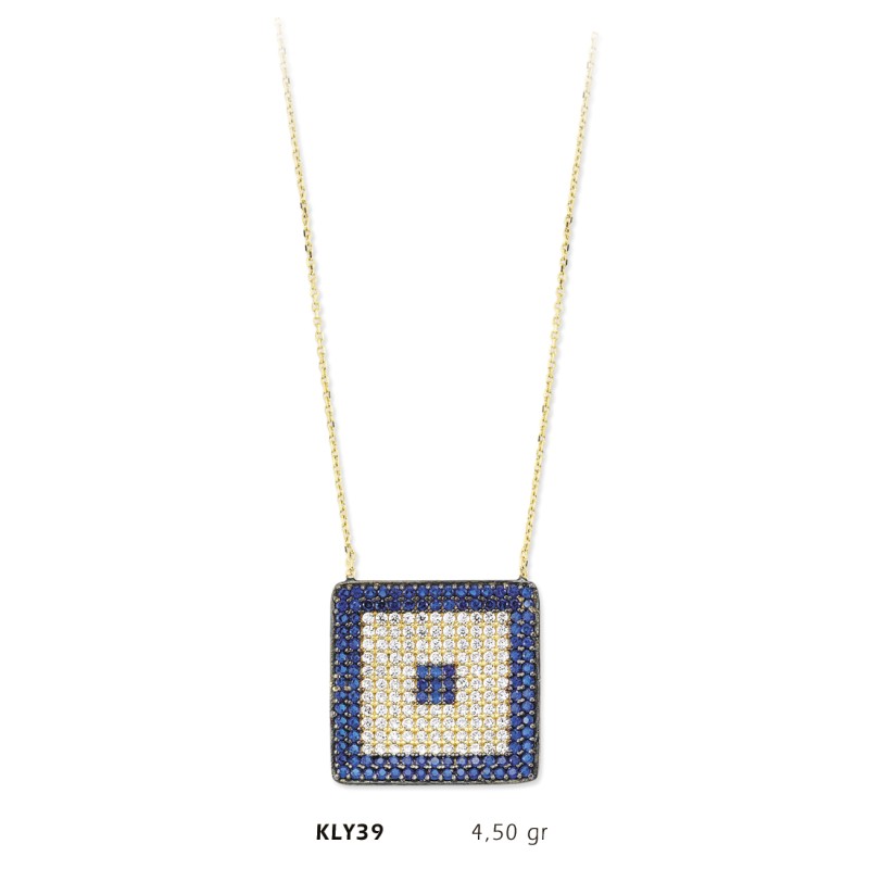 14 Ayar Altın Nazar Boncuğu Kolye KLY39 14 Ayar Altın Nazar Boncuğu Kolye KLY39