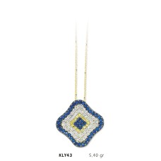  14 Ayar Altın Nazar Boncuğu Kolye KLY43