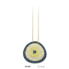  14 Ayar Altın Nazar Boncuğu Kolye KLY50