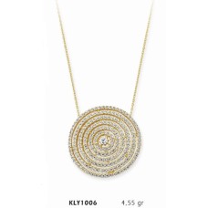 14 Ayar Altın Taşlı Kolye KLY1006