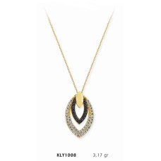 14 Ayar Altın Taşlı Kolye KLY1008